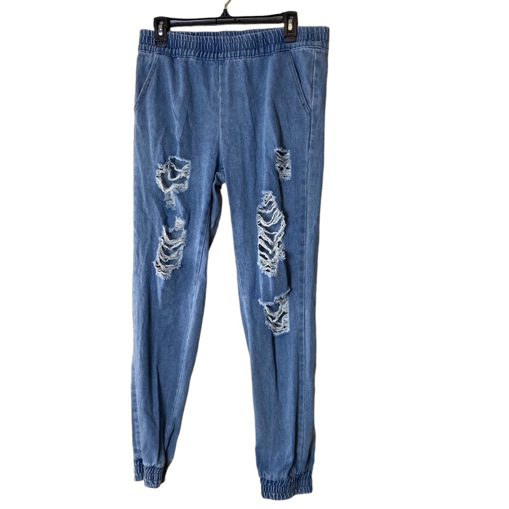 Ellie & Kate‎ Distressed Joggers Sz M